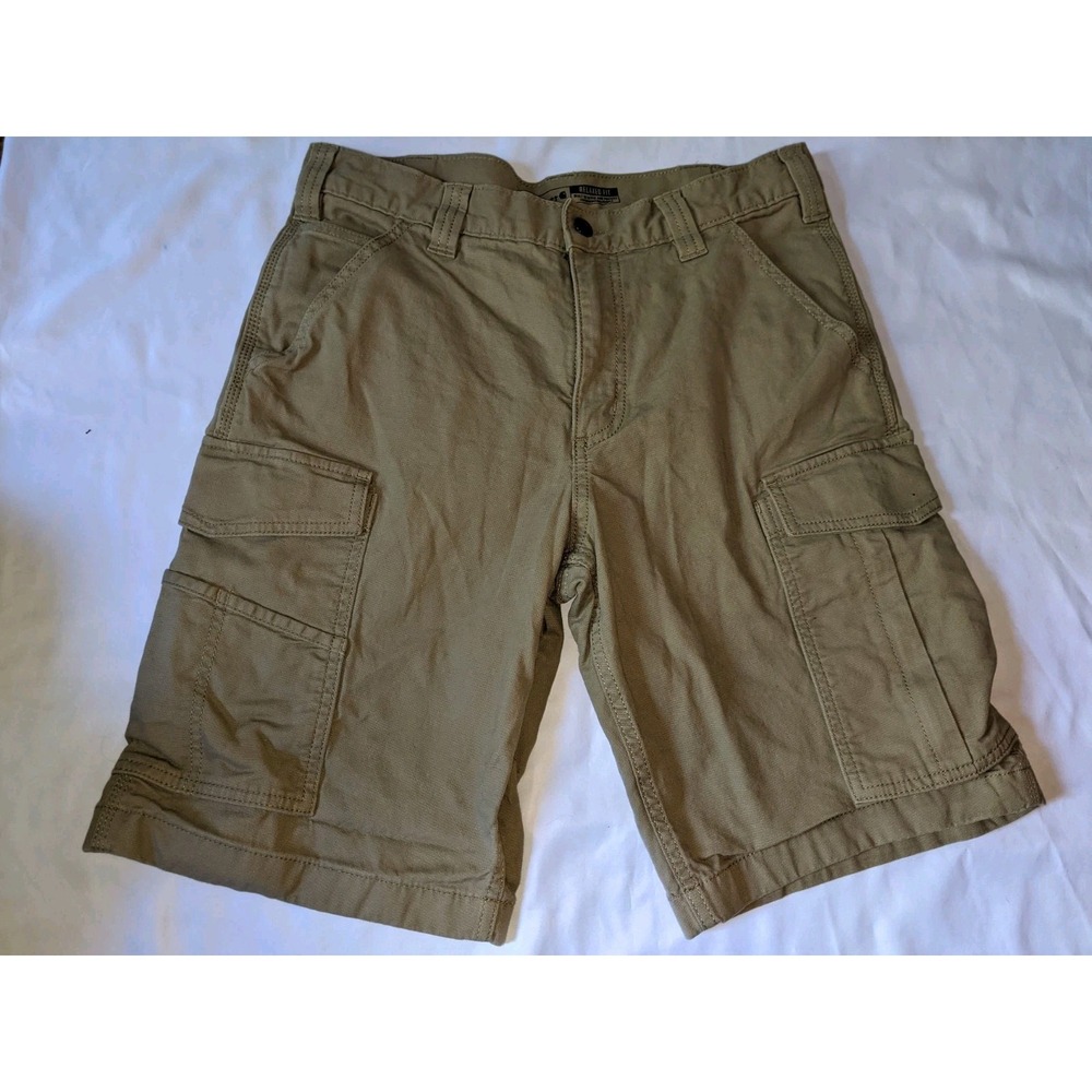 Carhartt Shorts Relaxed Fit Size 32 Tan Pockets Cargo Shorts - Picture 10 of 16